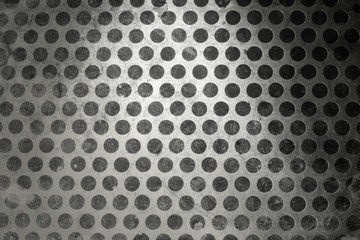 Metal background with holes