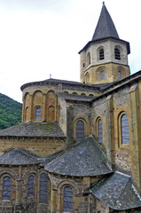 Fototapeta premium L'Abbazia di Conques, Aveyron - Francia