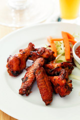 buffalo chicken wings with beer