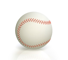 baseball on white background