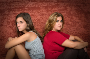 Teenager problems - Teen and her worried mother