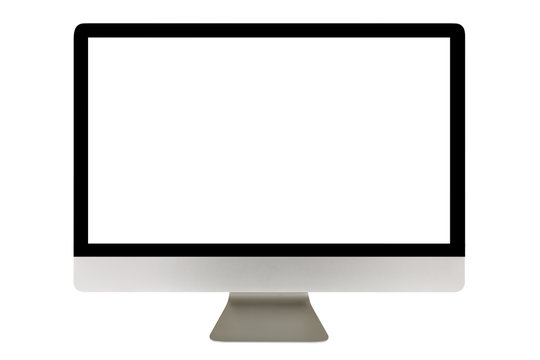 Computer display with blank screen