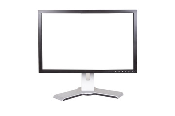Large monitor on a white background