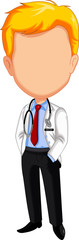 doctor cartoon posing