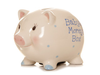 Babys first money box piggy bank