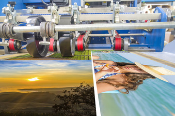 Polygraphic process in a modern printing house