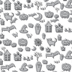 cartoon halloween doodle element