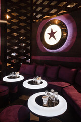 Dance club interior. Bulgaria