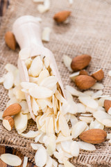 Heap of Almond Flakes