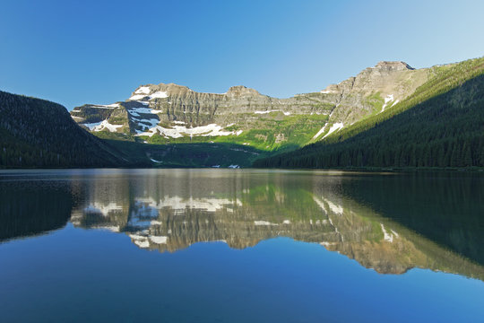 Mountain Lake Reflection - Alberta, Canada