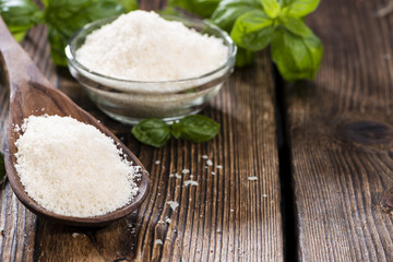 Heap of grated Parmesan