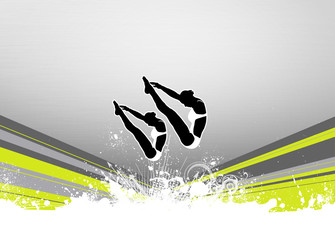 Fototapeta premium High diving background