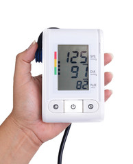 Blood pressure meter.