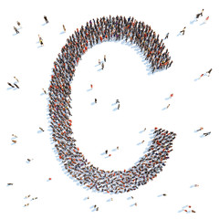 illustration of a letter with people