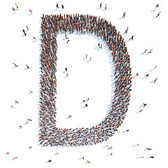 illustration of a letter with people