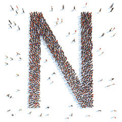 illustration of a letter with people