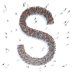 illustration of a letter with people