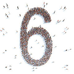 illustration of a letter with people