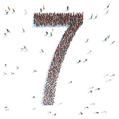 illustration of a letter with people