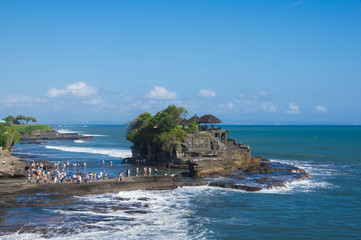 Temple in the sea (Pura Tanah Lot). Bali, Indonesia