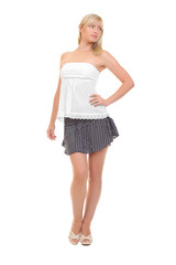 girl in short skirt