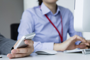 Women working in the office