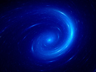 Blue spiral galaxy