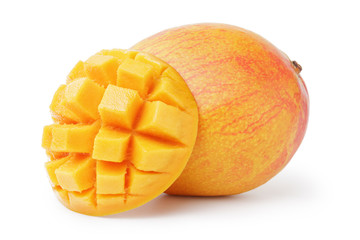 ripe yellow red mango