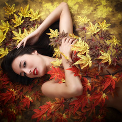 Ritratto di ragazza. Autunno