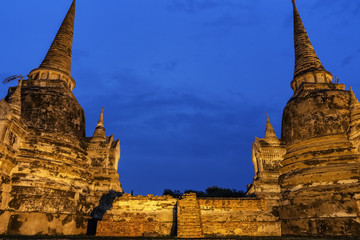Plakat Wat Phra Sri Sanphet in Ayutthaya