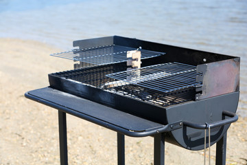 Barbecue grill, close-up