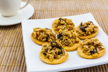 Healthy cereal cracker.