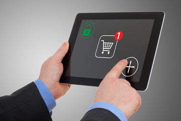 Shopping over the Internet, on your tablet pc