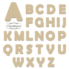 Cardboard font.