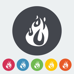 Fire flat icon