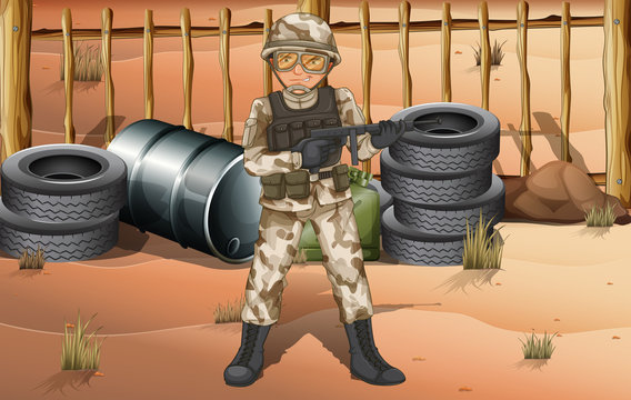 A brave soldier