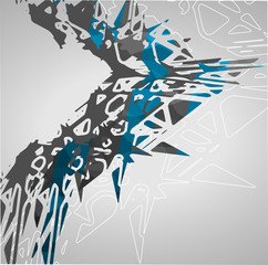 Futuristic background, geometric illustration.