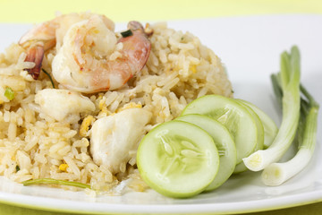 stir fried rice with shrimp