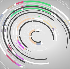 Abstract technology circles background