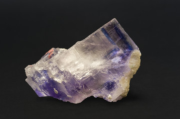 Rock salt (halite) with blue inclusion. 9cm across.