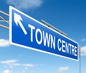 Obraz premium Town centre concept.