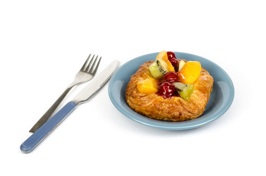 Mixed fruit Danish pastry