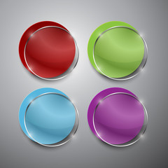 Abstract vector banners set