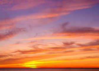 Fototapeta premium Fiery Backdrop Night is Coming