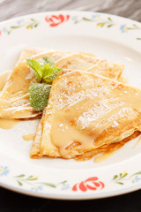 pancakes with honey