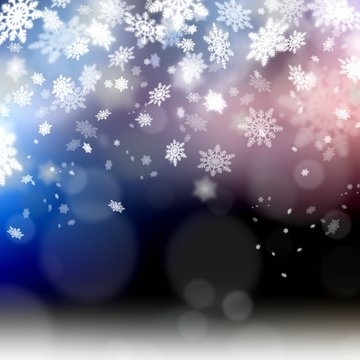 elegant christmas background snowflakes illustration