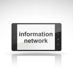 information network words on mobile phone