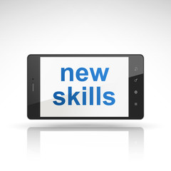 new skills words on mobile phone