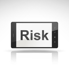 risk word on mobile phone