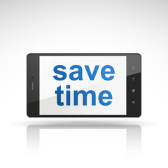 save time words on mobile phone